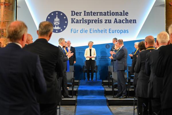 Visit of Ursula von der Leyen, President of the European Commission, to Aachen